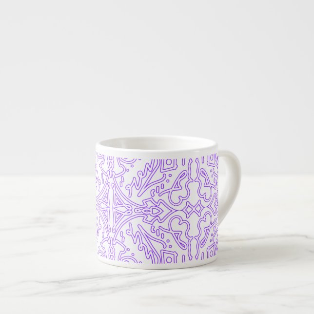 Mystic Nebula Lilac Espresso Cup (Front Right)