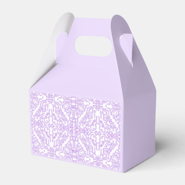 Mystic Nebula Lilac Favour Box (Front Side)