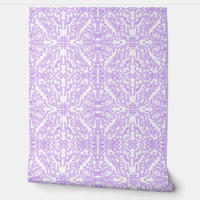 Mystic Nebula Lilac Wallpaper (Unrolling)