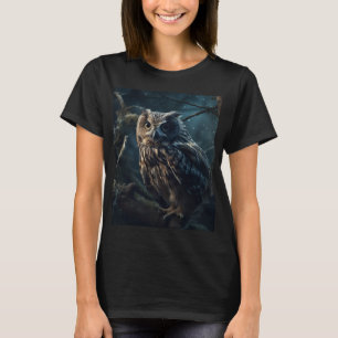 Mystic Night Owl - Midnight Vigil T-Shirt