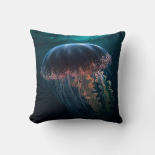 Mystic Ocean Jellyfish Cushion