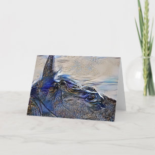 Mystic Painted Horse Head Art Card