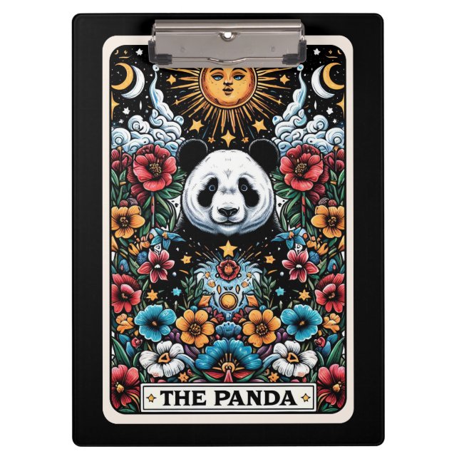 Mystic Panda Tarot - Spiritual Journaling, Office Clipboard (Front)