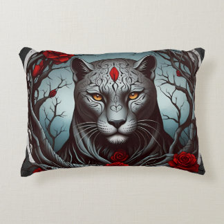 Mystic Panther or Enchanted Beast Decorative Cushion