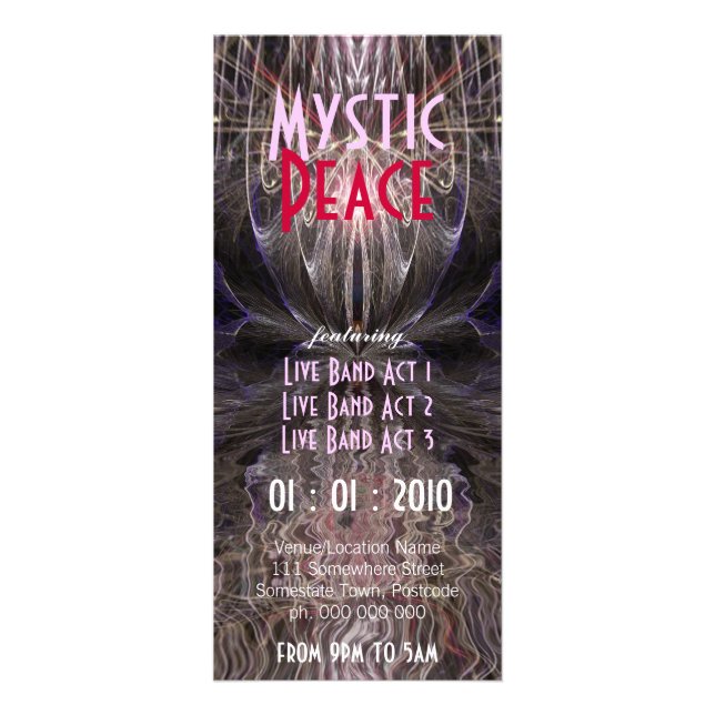 Mystic Peace #02 Event Flyer Rack Card (Front)