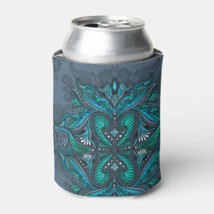 Mystic Peacock Feathers  Can Cooler