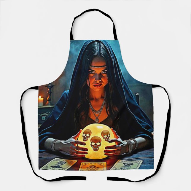 Mystic Psychic Fortune Teller Design Apron (Front)