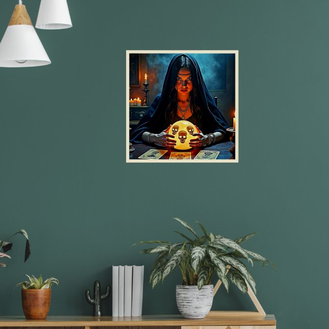 Mystic Psychic Fortune Teller Design Poster (Living Room 1)