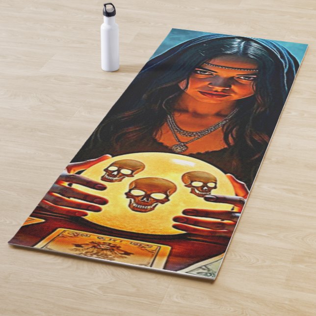 Mystic Psychic Fortune Teller Design Yoga Mat (In Situ)