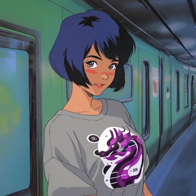 Mystic Purple Dragon 2024 - Lunar New Year 2024 T-Shirt (Creator Uploaded)