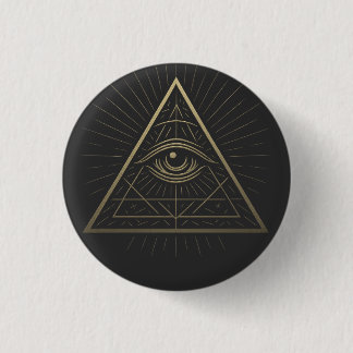 Mystic Pyramid — Eye of Providence Emblem 3 Cm Round Badge