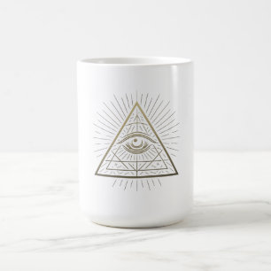 Mystic Pyramid — Eye of Providence Emblem Coffee Mug