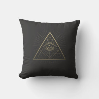 Mystic Pyramid — Eye of Providence Emblem Cushion