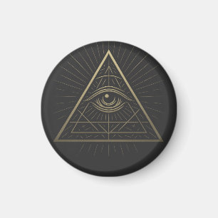Mystic Pyramid — Eye of Providence Emblem Magnet