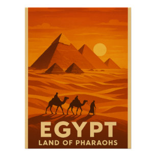 Mystic Pyramids of Giza” Poster