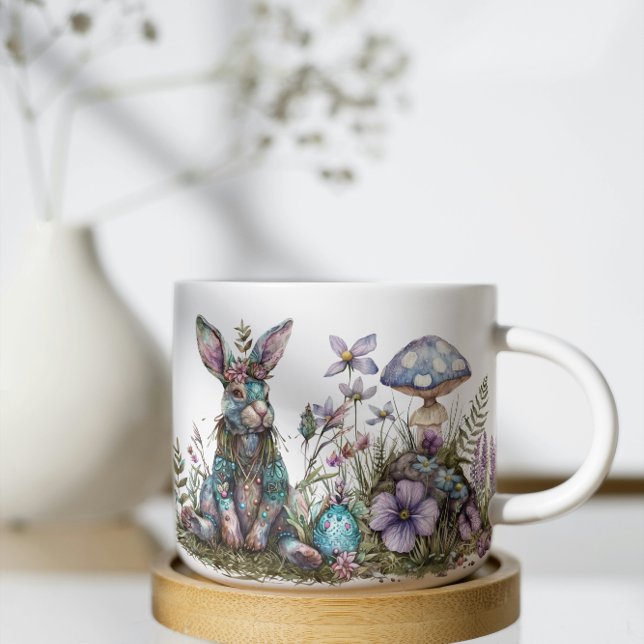 Mystic Rabbit with Mushrooms  Coffee Mug (Creator Uploaded)