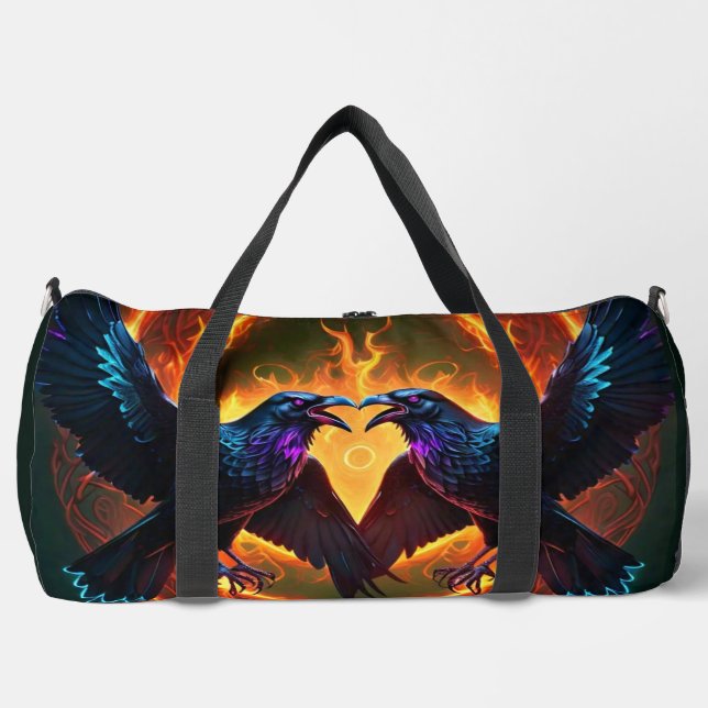 Mystic Raven  Duffle Bag (Front)
