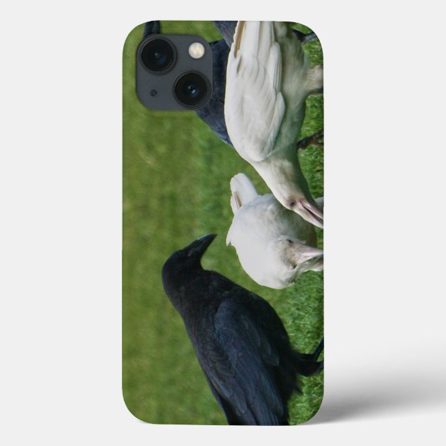 Mystic Ravens White Spirit Raven Corvid-lover Case (Back)