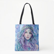 Mystic Reflection Mermaid Tote Bag-