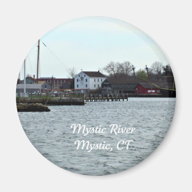 Mystic River, Connecticut Magnet (Front)