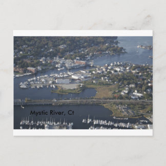 Mystic River, Ct Postcard