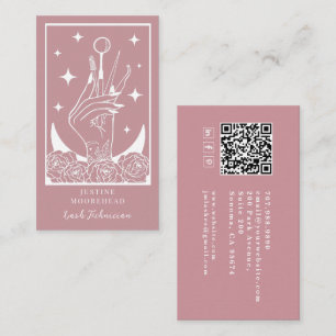 Mystic Rose Tarot Lash Tech Card