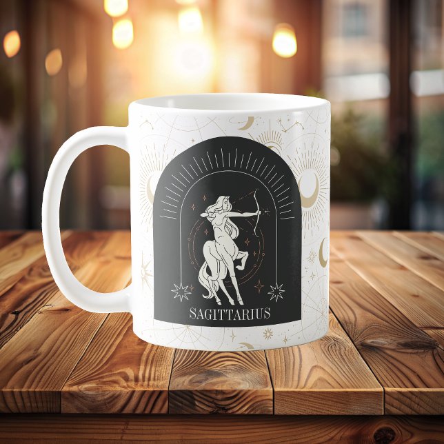 Mystic Sagittarius Zodiac Stars Horoscope Coffee Mug (Mystic Sagittarius Zodiac Stars Horoscope Coffee Mug)
