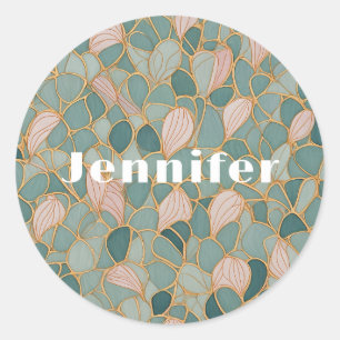 Mystic Scales: Pastel Fantasy  Classic Round Sticker