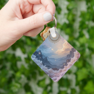Mystic Scape Key Ring