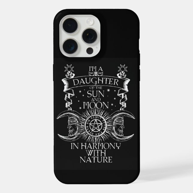 Mystic Sun & Moon iPhone Case (Back)