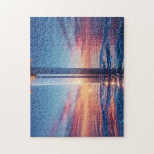 Mystic Sunset Sword Wall Art Jigsaw Puzzle