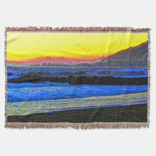 Mystic Sunset Throw Blanket