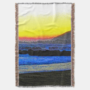 Mystic Sunset Throw Blanket