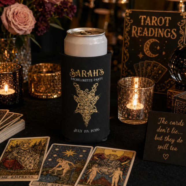 Mystic Tarot Bachelorette  Seltzer Can Cooler (Creator Uploaded)