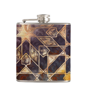Mystic Tiles I Hip Flask
