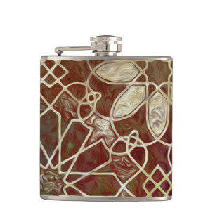 Mystic Tiles II Hip Flask