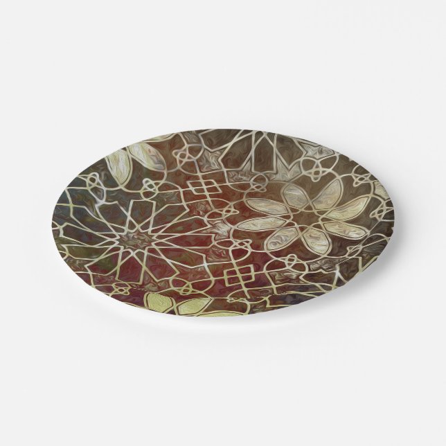 Mystic Tiles II Paper Plate (Angled)