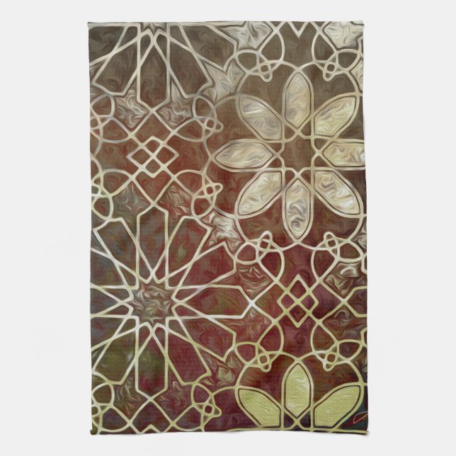 Mystic Tiles II Tea Towel (Vertical)