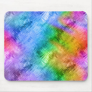 Mystic Topaz Blue Glassy Texture Mouse Mat
