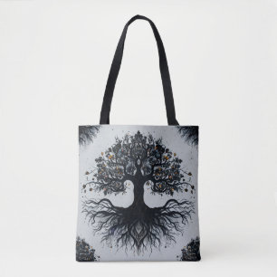 Mystic Tree of Life Roots & Branches Tote Bag