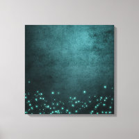 Mystic Twilight Stars | Deep Teal Green Neon Glow