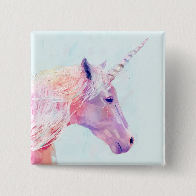 Mystic Unicorn 15 Cm Square Badge (Front)