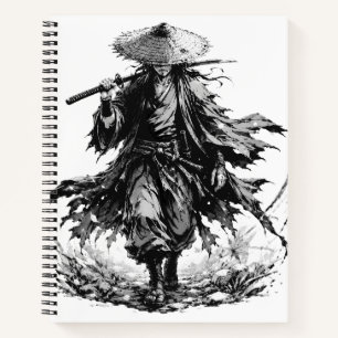 Mystic Wandering Ronin Mug Samurai Warrior in Ba Notebook