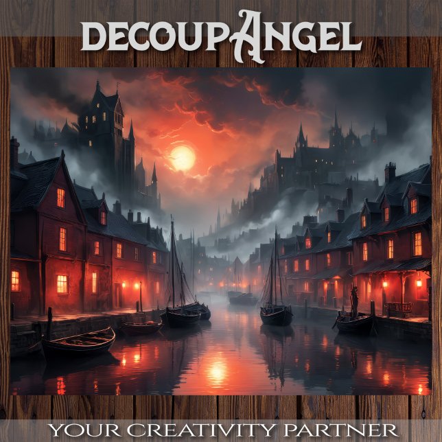 Mystic Waterscape Vision - Decoupage - Tissue Paper (Creator Uploaded)