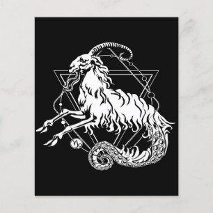 Mystic White Capricorn Zodiac Star Flyer