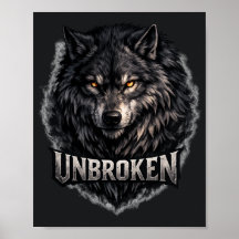 Mystic Wilderness Wolf Unbroken | Mountain Night