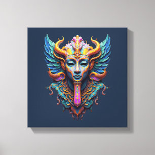 Mystic Winged Deity Canvas Print