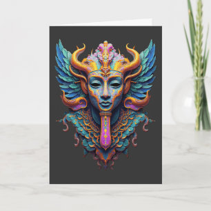Mystic Winged Deity Card