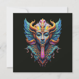 Mystic Winged Deity Invitation