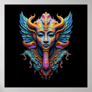 Mystic Winged Deity Poster